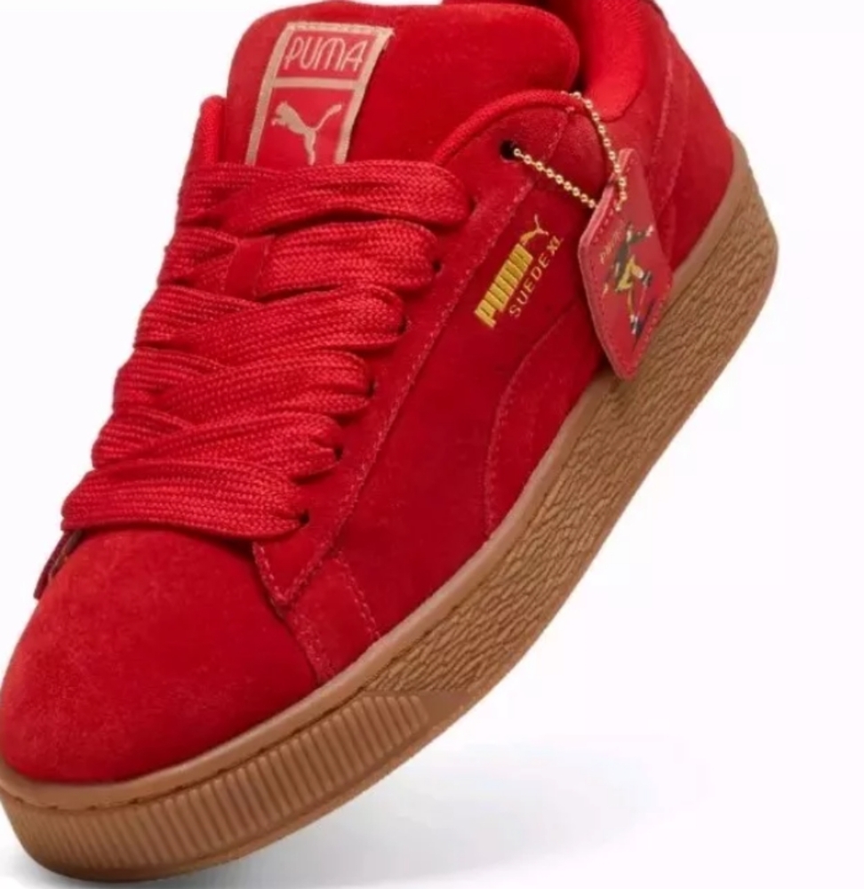 Puma PLAY LOUD Suede XL Red / Gum Low Sneakers 401709_01 Men's - Picture 5 of 8